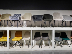 صندلی آشپزی پوشیده شده رستوران پاهای فلزی