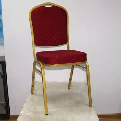 صندلی های ضیافت هتل با قاب فلزی برای مهمانی عروسی ضخامت فولاد 0.6-1.2 میلی متر صندلی هتل خاص با نشیمن پارچه ای